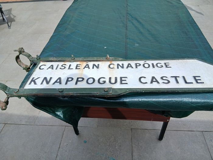 Vintage  cast iron  road sign