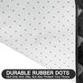 Area Rug Living Room Bedroom 120x160cm, Large Fluffy Carpet Soft Shaggy Checkered Rugs, Washable Area Rug Anti Slip, Thick Carpets for Kids Room Nursery, Dorm Home Decor, Black and Grey Image 4