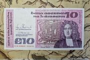 10 Pound B Series 12/04/91 Irish Note