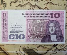 10 Pound B Series 12/04/91 Irish Note