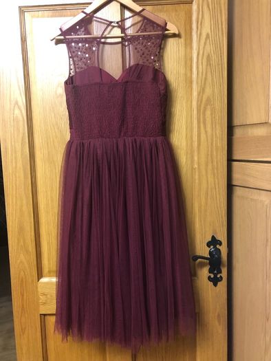 Dress almost new. Little Mistress. Wine Red colour.