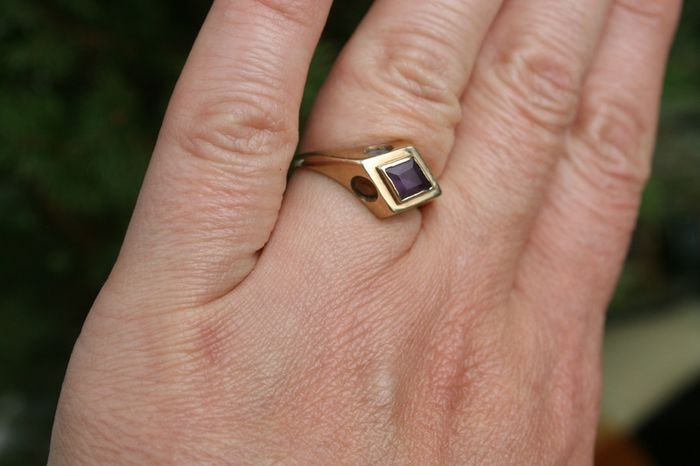 Vintage 375 Gold Ring  9 Carat Yellow Gold Ring 2,8g