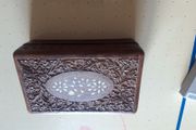 Sandalwood Hard Carved Jewellery Box
