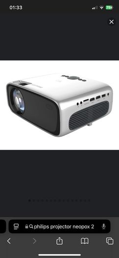 Phillips neopix projector and 65 inch projector screen
