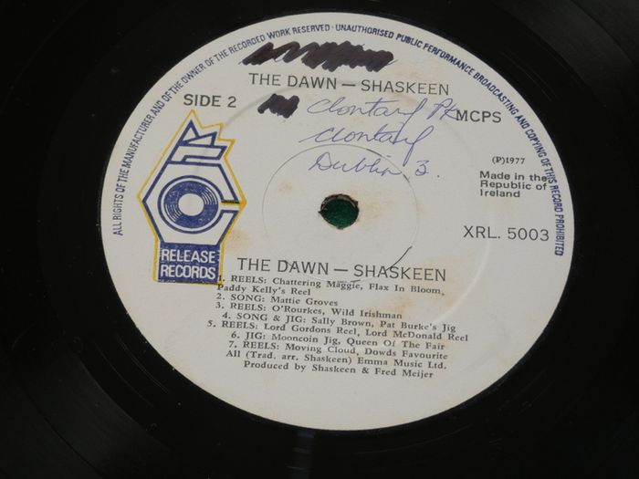 Shaskeen The Dawn Irish Pressing 1977 Lp