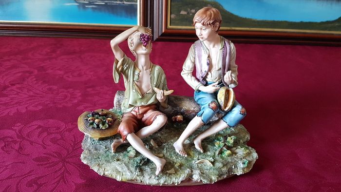 Capodimonte Italian Porcelain Large Figurine