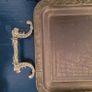 Antique ornate brass tray Image 2