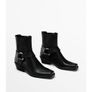 women ankle boots Massimo Dutti Women's Leather Ankle Boots with buckle detail new size 5 Image 10