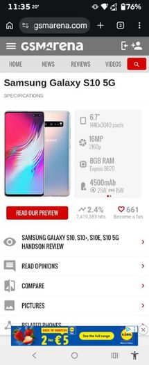 Samsung Galaxy S10 5g