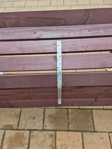 Garden Bench Cast iron fully restored seat outside outdoor garden sitting treated timber decorations, furniture patio  decking, home house cottage ignore flowers pots plants, garden statue chair  swing patio heater bbq hammock sun  farm shop gift