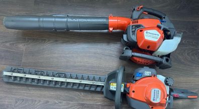 Husqvarna blower and hedge trimmer