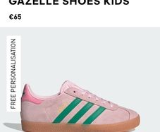 Adidas Gazelle Pink Green New