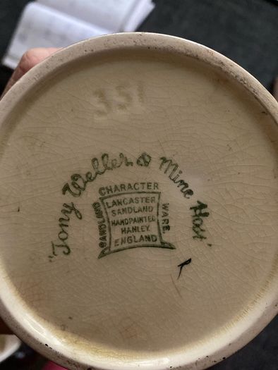 Jony  Weller Mine Host character jug