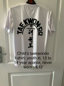 Kids taekwondo t shirt
