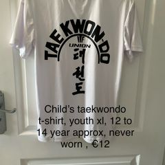 Kids taekwondo t shirt