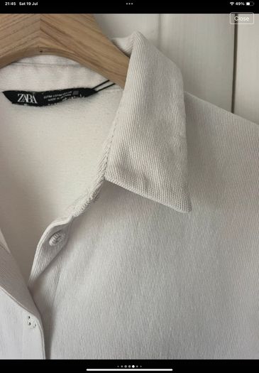 shacket Zara size medium fine cream cord jacket