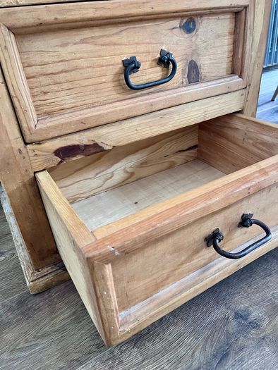Rustic pine chest