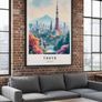 Tokyo Wall Art Prints, Travel Art Poster Image 3