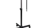 Adjustable Double Motor Pet Hair Dryer Stand Black