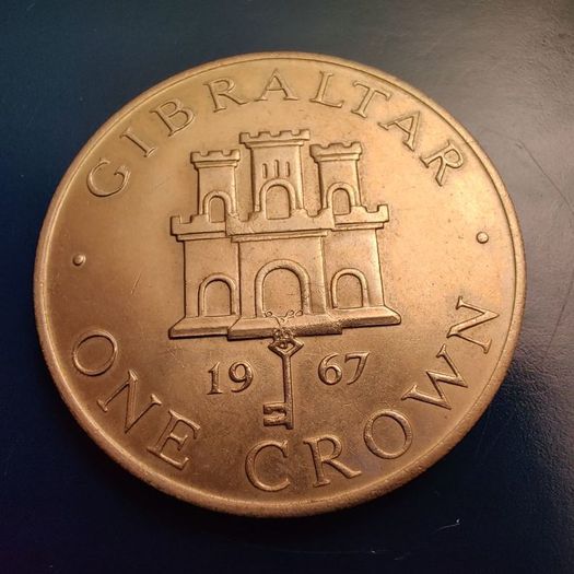 Gibraltar One Crown 1967