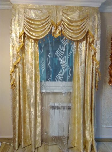 Curtains with Pelmet and Tulle 250 cm