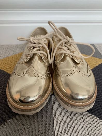 Gold Zara Shoes