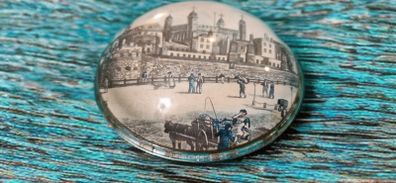 Vintage Nigel Pain Tower of London Glass Paperweight