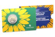 Lithuania 2 Euro Commemorative Coin 2023 - Together with Ukraine. Coincard. BU