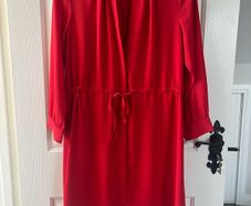 As new Selected Femme Tie Waist Shirt Dress - Size 34