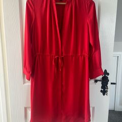 As new Selected Femme Tie Waist Shirt Dress - Size 34