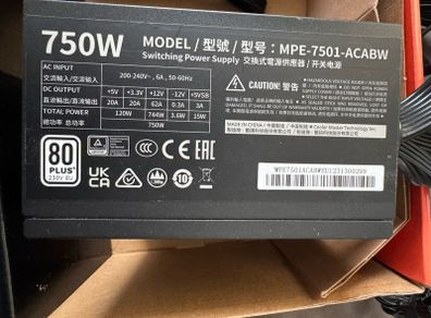 power supply 750w cooler master