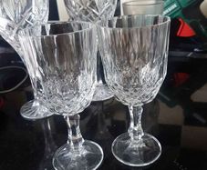 Crystal glasses 15 each