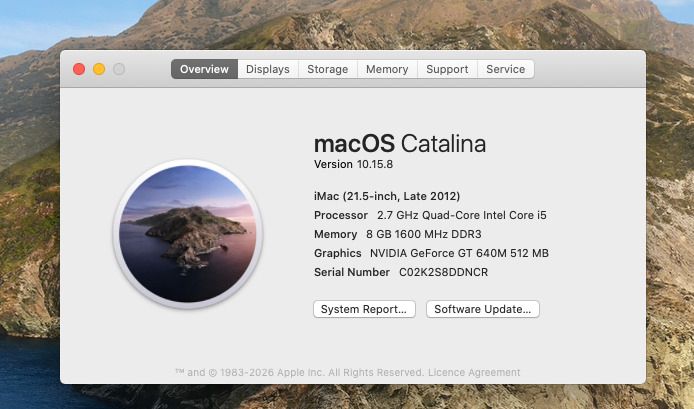 iMac 21.5-inch late 2012