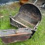 Antique Cast Iron Fireplace Grate Victorian Coal Fender Small Hearth Image 2