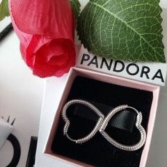 New genuine pandora heart earrings