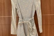 Blue &amp; Cream Occasion Dress