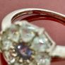 Sterling silver ring with Tanzanite & Aquamarine Image 7