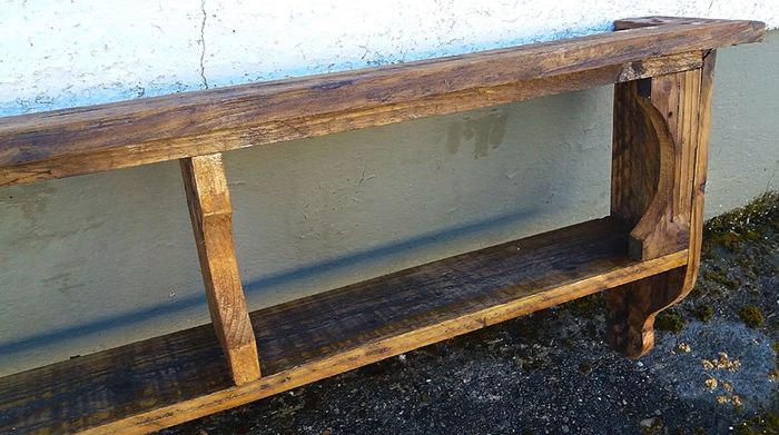 Rustic Country Cubby Box floating shelf.
