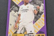 Kylian Mbappe Hat Trick Hero Purple Parallel Topps Match Attax Extra 24/25