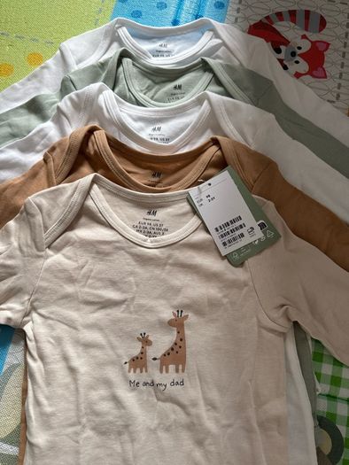 Baby bodysuits 5 pack H&M New long sleeve