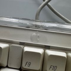 Vintage Apple Pro Keyboard M7803 Clear Acrylic Case AZERTY Layout