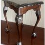 Set of 3 Carved Mahogany Nesting Tables Image 2