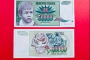 Yugoslavia  50,000 Dinara 1992   Pick 117. UNC