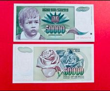 Yugoslavia  50,000 Dinara 1992   Pick 117. UNC
