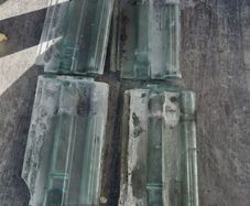 Glass roof tiles