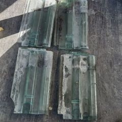Glass roof tiles