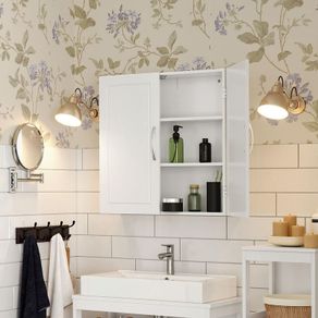 Bathroom Wall Cabinet with 2 Doors