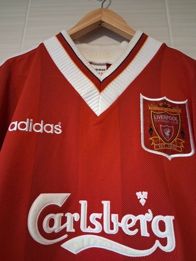 Liverpool Jersey. Official Adidas Mens Home Jersey From 1995/1996. Authentic Original From 1995. Not A Modern Day Remake.