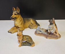 Collection of Figurines of German Shepherd Dog