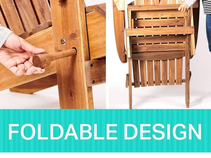 NEW SALE | Adirondack Chair Outdoor Acacia Hardwood Folding Chairs